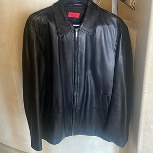 Hugo Boss leather jacket